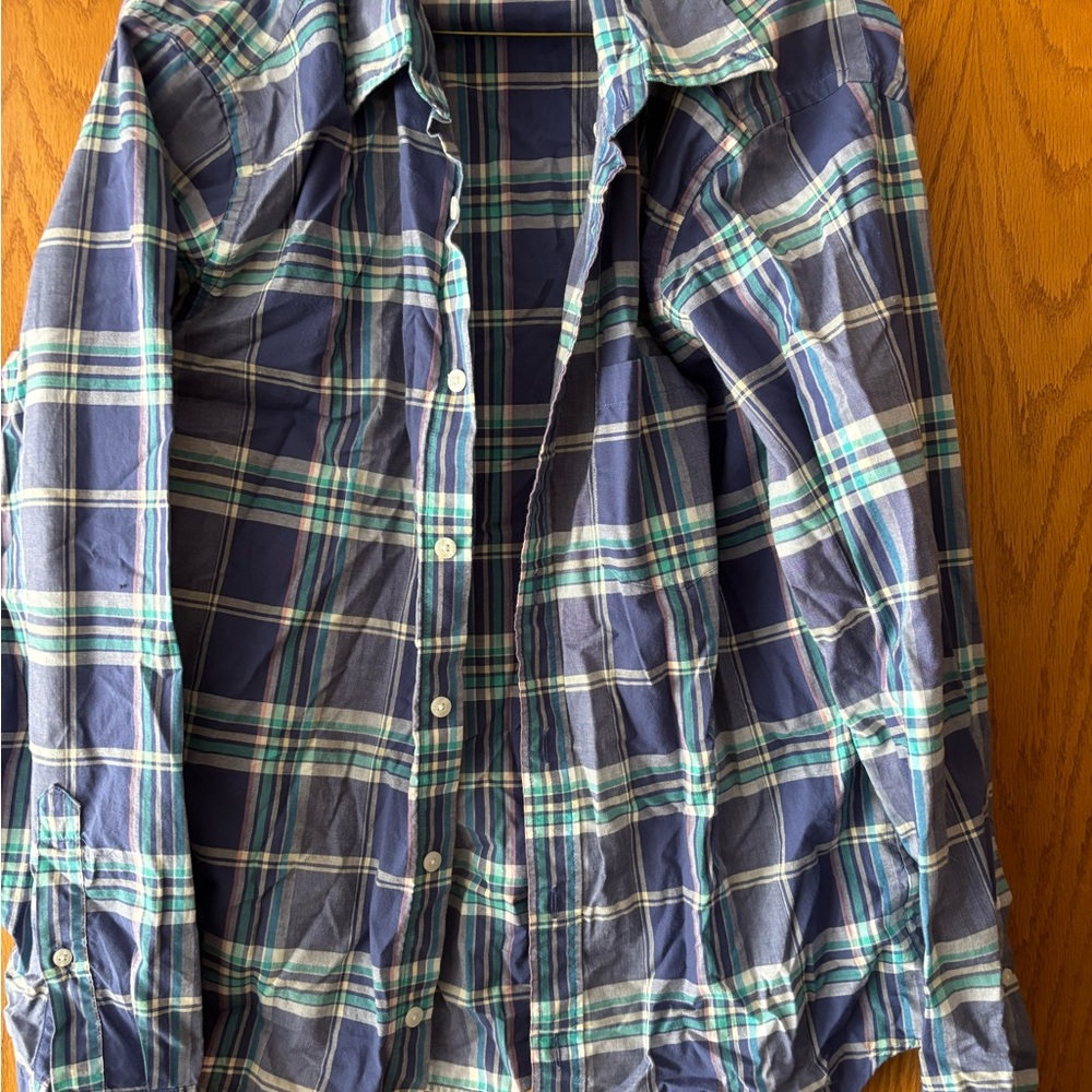 Men’s J Crew Plaid Shirt Size Large
